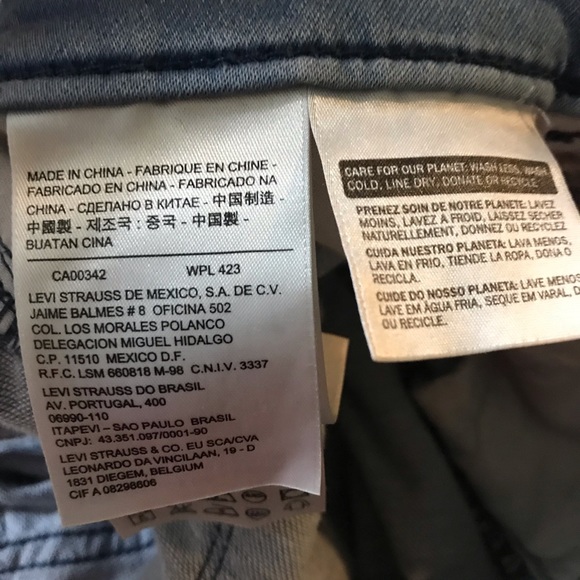 Levi’s Skinny Jeans Mid Rise Light Wash Blue Sz 32 - Picture 5 of 7